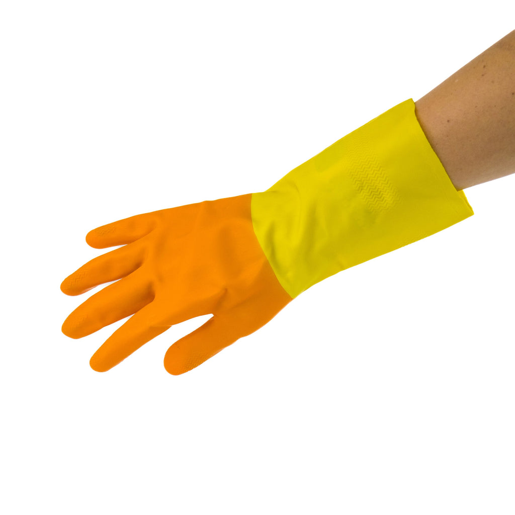 Latex Glove on Hand