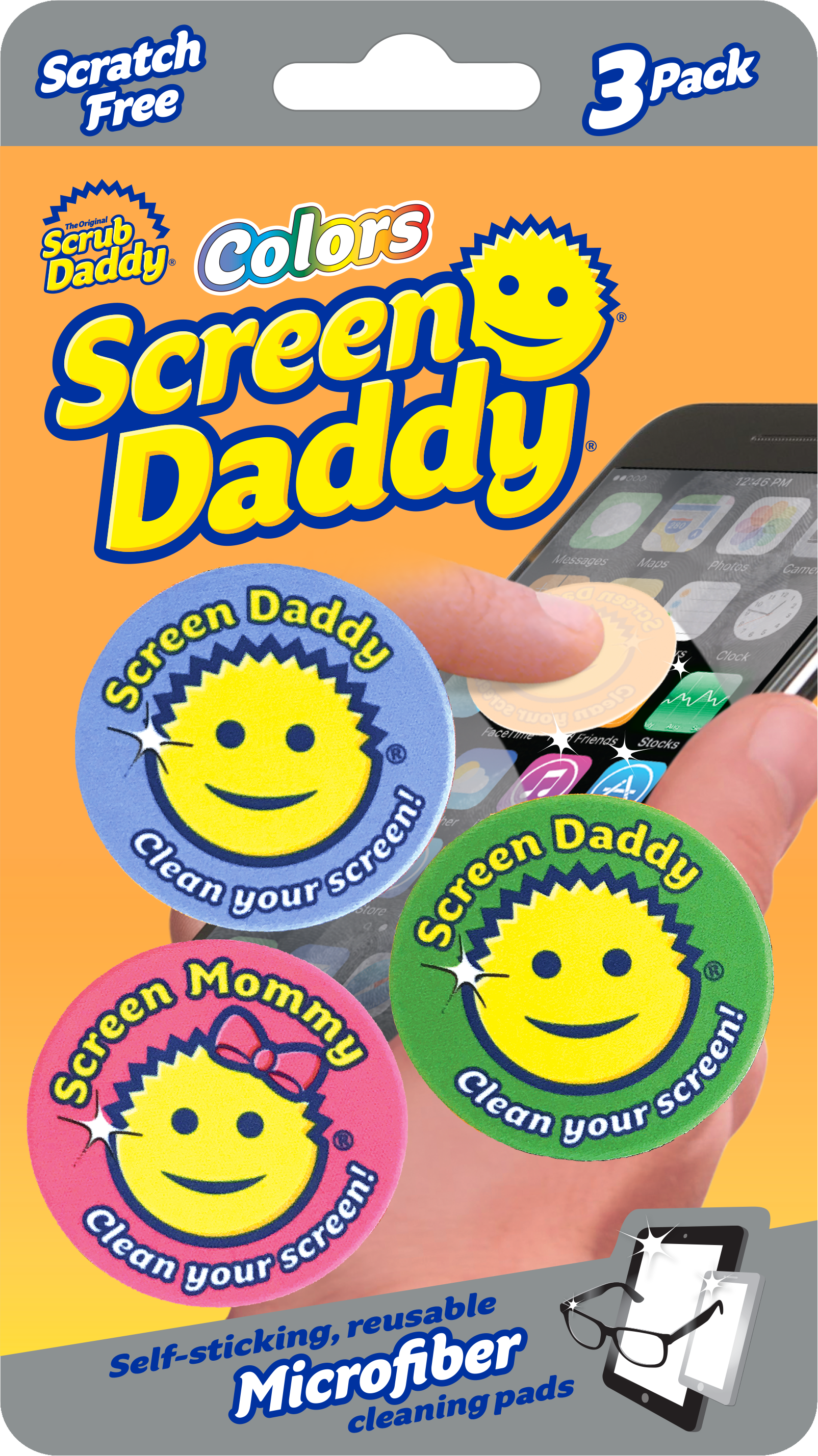 3 count screen daddys in packaging